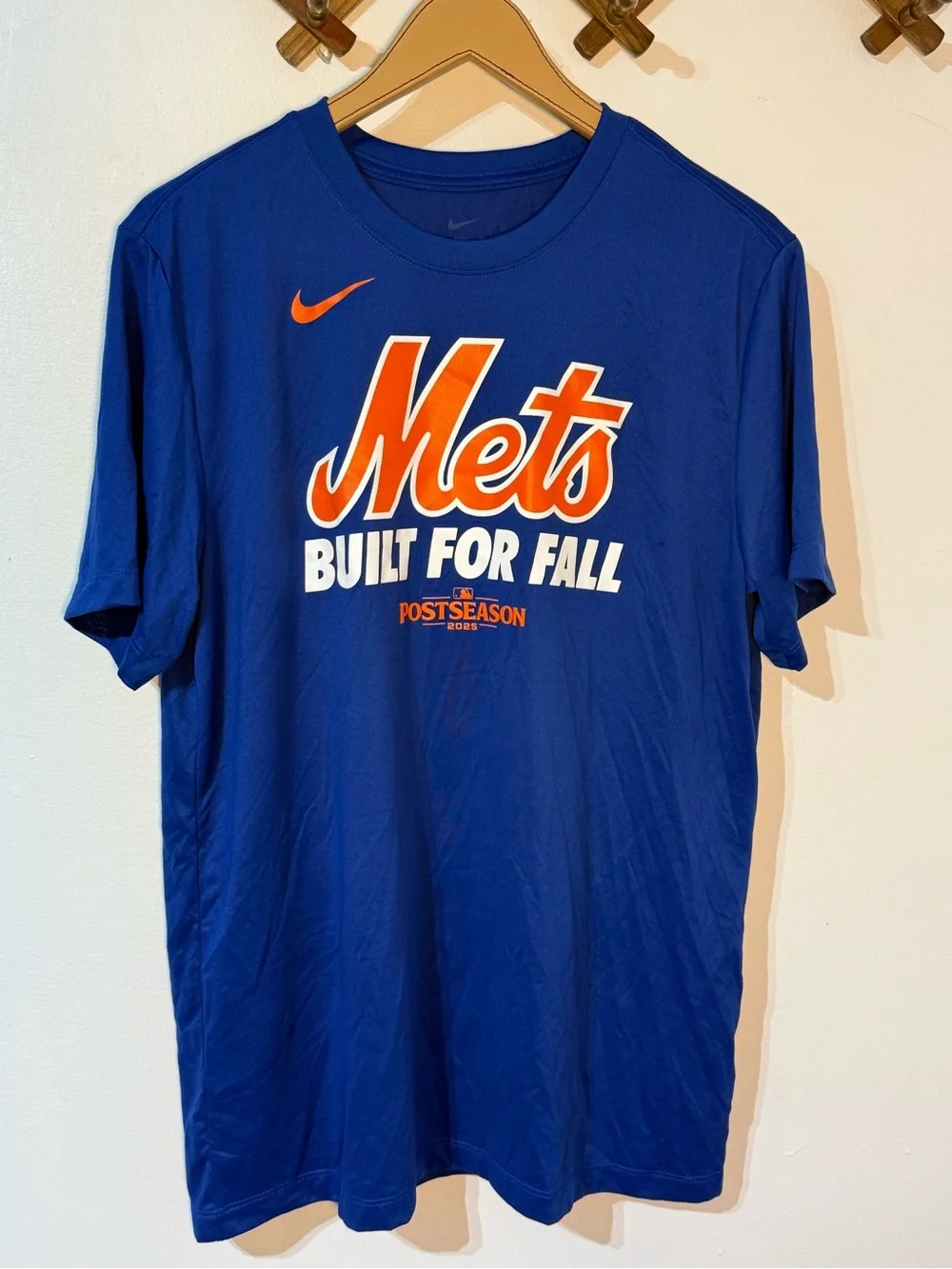 NIKE NEW YORK METS POSTSEASON 2025 BRANDNEW “built for fall” TSHIRT DRIFIt